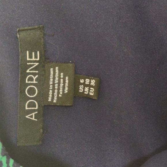 Adorne sleeveless lined midi dress, blue and green, size 6 - Picture 5 of 9